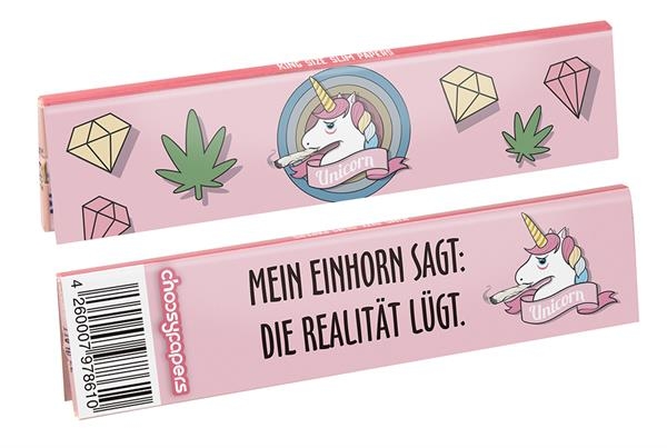 Choosypapers King Size Slim Zigarettenpapier Unicorn